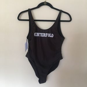 CHRLDR Black one piece suit